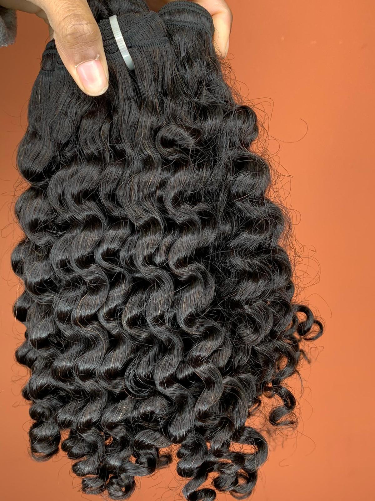 Cabelo Natural Malaio Cacheado – 70cm