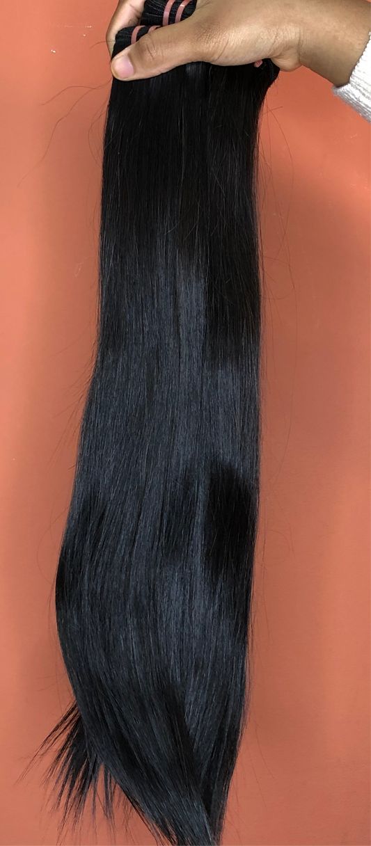 Cabelo Natural Liso Malayo – Costura – 70cm – 100g