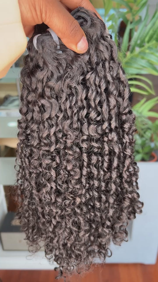 Cabelo Cacheado Natural Malaio de 70 cm